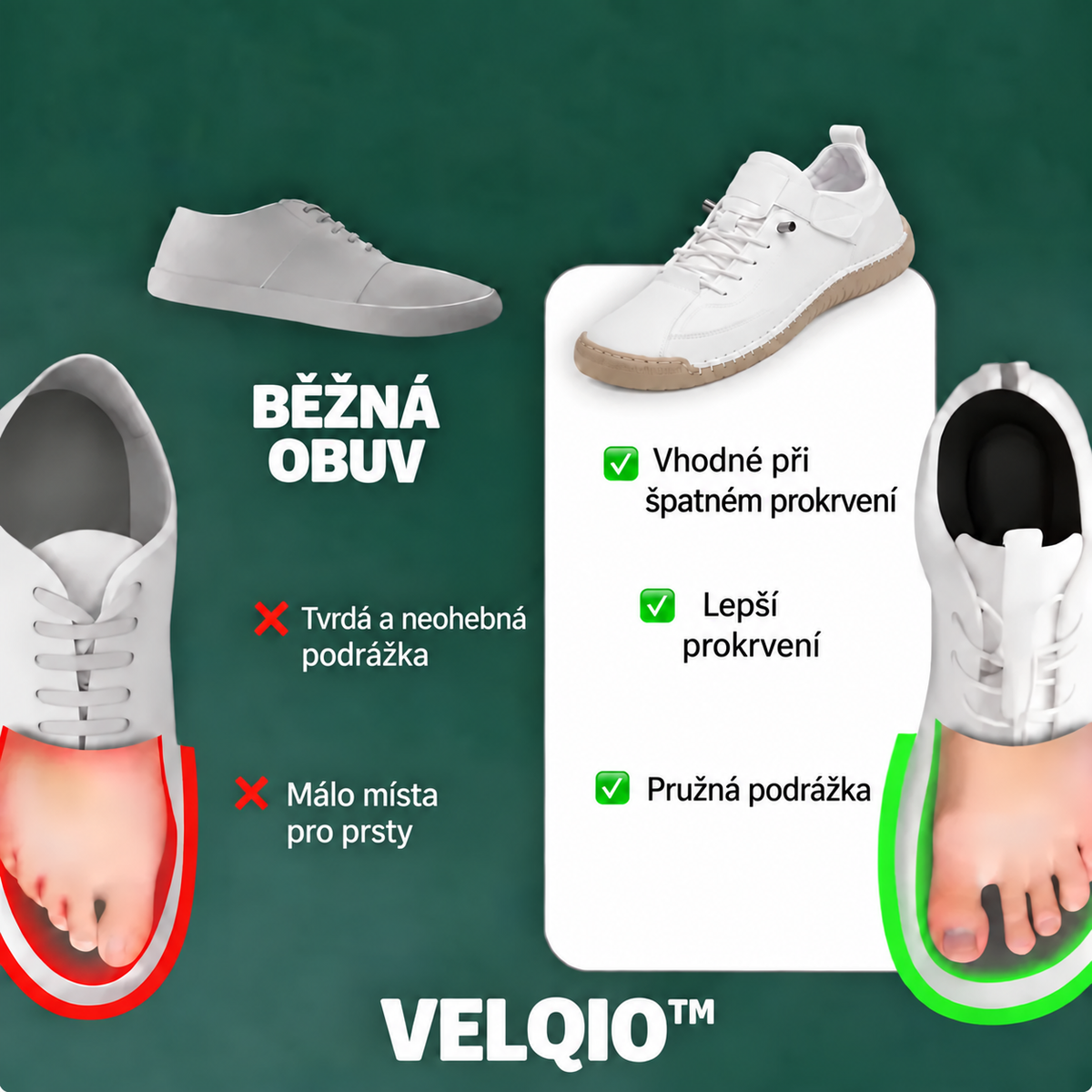 VELQIO™ | Pohodlné a odpružené boty pro každý den